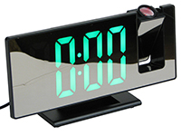Фото Электронные часы с проектором Gaosiio 3618LP (черный корпус, зелёные цифры)