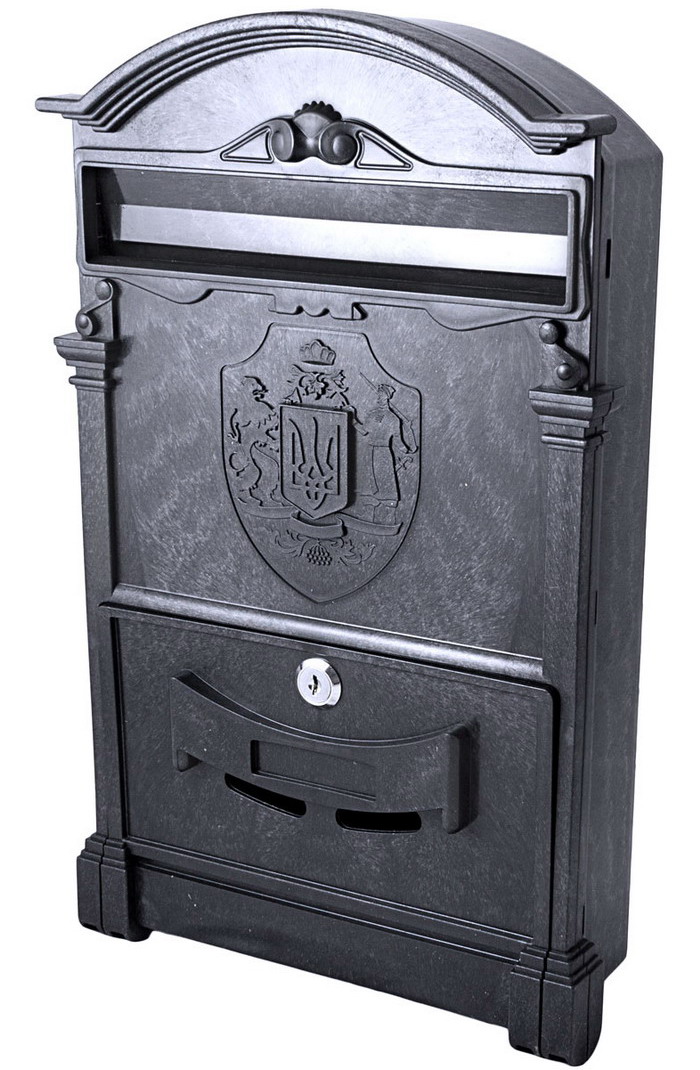 Пластиковый почтовый ящик с Украинским гербом трезубцем